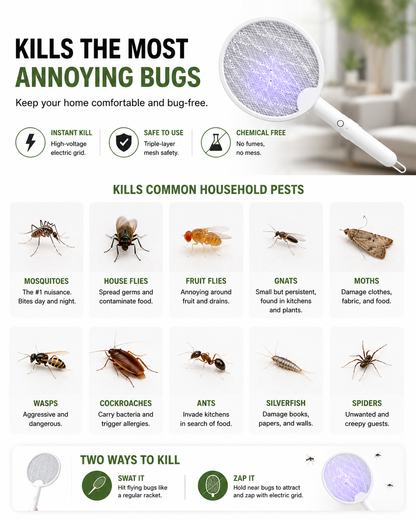 Rechargeable Electric Bug Swatter